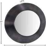 Sphere Iron Frame Mirror in Black