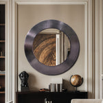 Sphere Iron Frame Mirror in Black