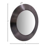 Sphere Iron Frame Mirror in Black