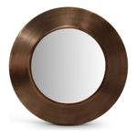 Sphere Iron Frame Mirror in Brown