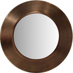 Sphere Iron Frame Mirror in Brown