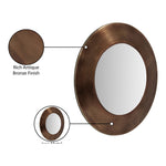 Sphere Iron Frame Mirror in Brown