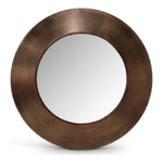 Sphere Iron Frame Mirror in Brown