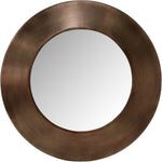 Sphere Iron Frame Mirror in Brown
