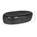 Capsule Aluminum Coffee Table in Black