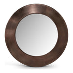 Sphere Iron Frame Mirror in Brown