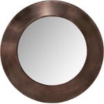 Sphere Iron Frame Mirror in Brown