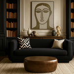 Capsule Aluminum Coffee Table in Brown