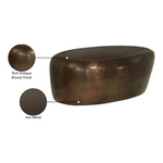 Capsule Aluminum Coffee Table in Brown