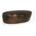 Capsule Aluminum Coffee Table in Brown