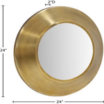 Sphere Iron Frame Mirror in Gold