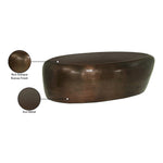 Capsule Aluminum Coffee Table in Brown