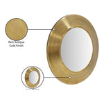 Sphere Iron Frame Mirror in Gold