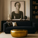 Capsule Aluminum Coffee Table in Gold