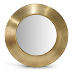 Sphere Iron Frame Mirror in Gold