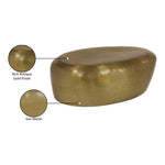 Capsule Aluminum Coffee Table in Gold