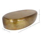 Capsule Aluminum Coffee Table in Gold