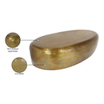 Capsule Aluminum Coffee Table in Gold