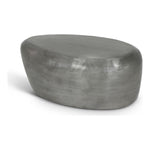 Capsule Aluminum Coffee Table in Silver