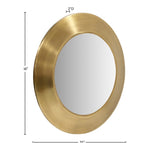 Sphere Iron Frame Mirror in Gold