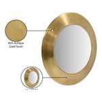 Sphere Iron Frame Mirror in Gold