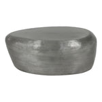 Capsule Aluminum Coffee Table in Silver