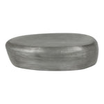 Capsule Aluminum Coffee Table in Silver