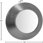 Sphere Iron Frame Mirror in Silver