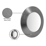 Sphere Iron Frame Mirror in Silver