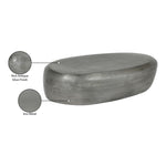Capsule Aluminum Coffee Table in Silver