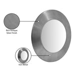 Sphere Iron Frame Mirror in Silver