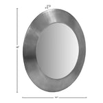 Sphere Iron Frame Mirror in Silver