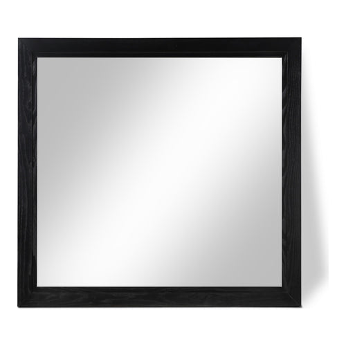 Kent Ash Wood Mirror in Black