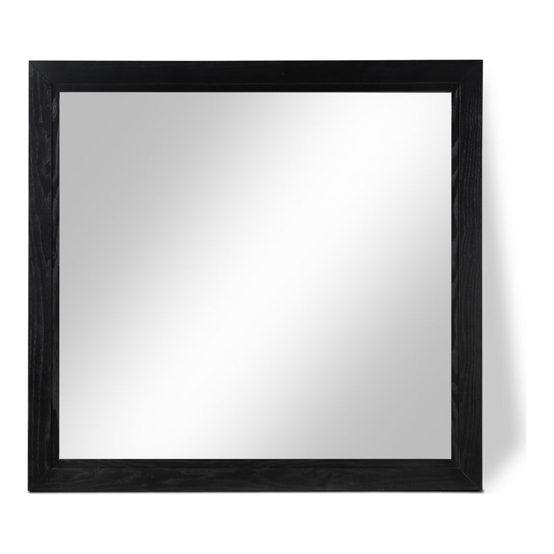 Kent Ash Wood Mirror in Black