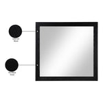 Kent Ash Wood Mirror in Black