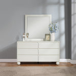 Kent Ash Wood Mirror in Cream