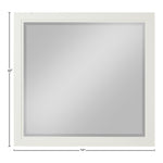 Kent Ash Wood Mirror in Cream