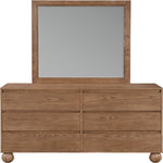 Kent Ash Wood Mirror in Walnut
