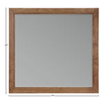Kent Ash Wood Mirror in Walnut