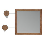 Kent Ash Wood Mirror in Walnut