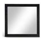 Fairfax Solid Wood And Oak Veneer Frame Mirror in Black