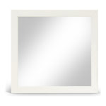 Fairfax Solid Wood And Oak Veneer Frame Mirror in Cream