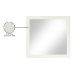 Fairfax Solid Wood And Oak Veneer Frame Mirror in Cream