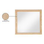 Fairfax Solid Wood And Oak Veneer Frame Mirror in Natural