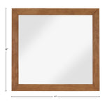 Fairfax Solid Wood And Oak Veneer Frame Mirror in Walnut