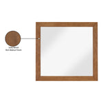 Fairfax Solid Wood And Oak Veneer Frame Mirror in Walnut