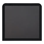Fluted Solid Wood And Oak Veneer Mirror in Black