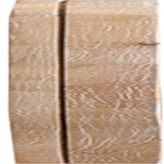 Fluted Solid Wood And Oak Veneer Mirror in Natural
