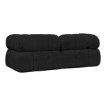 Ames 68" Boucle Fabric Upholstered 2pc. Modular Loveseat in Black