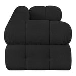 Ames 68" Boucle Fabric Upholstered 2pc. Modular Loveseat in Black